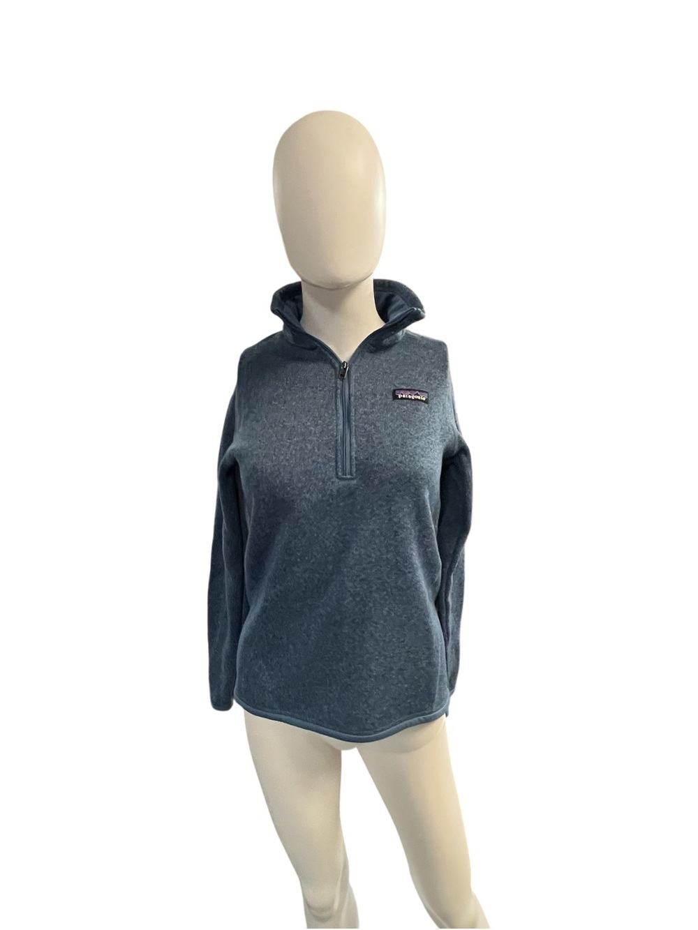 Patagonia Women's Slate Blue 1/4 Zip Turtleneck Fleece